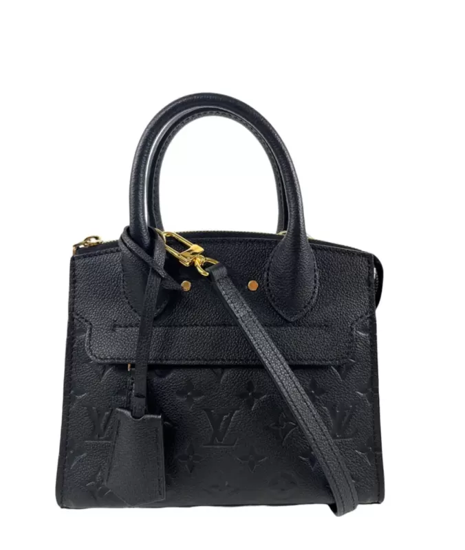 Louis Vuitton, sac "Pont neuf" Monogram empreinte noir Cannes