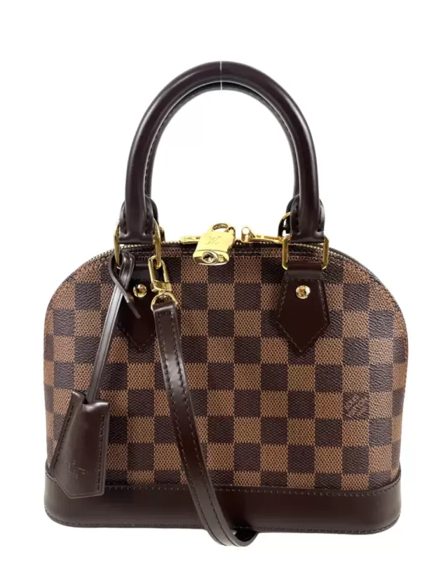 Louis Vuitton, sac "Alma" damier ébène Cannes