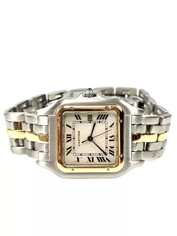 Cartier, Montre " Panthère" or et acier en seconde main au sein de votre dépôt vente luxe Cannes