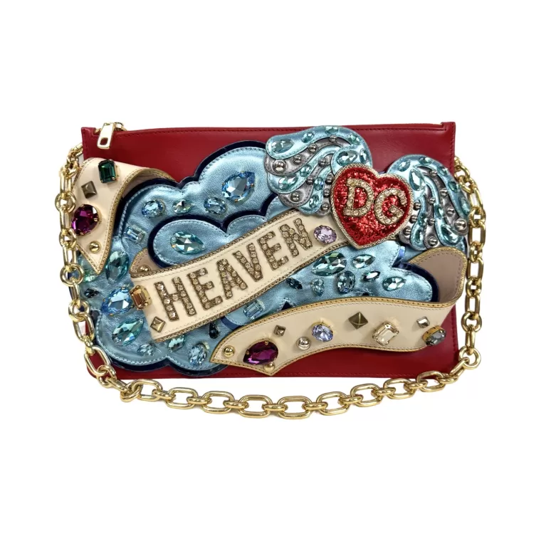 Dolce&Gabbana, Pochette Cleo Heaven en seconde main dépôt vente luxe Cannes, Monoca, Nice