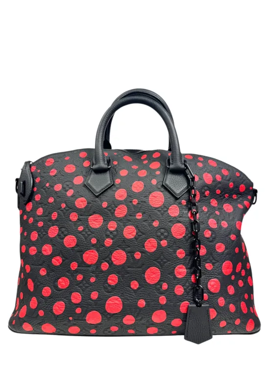 Louis Vuitton X Yayoi Kusama, sac "Lock it" seconde main luxe expertisé et certifié authentifié Cannes Louis d'Oisemont consulting
