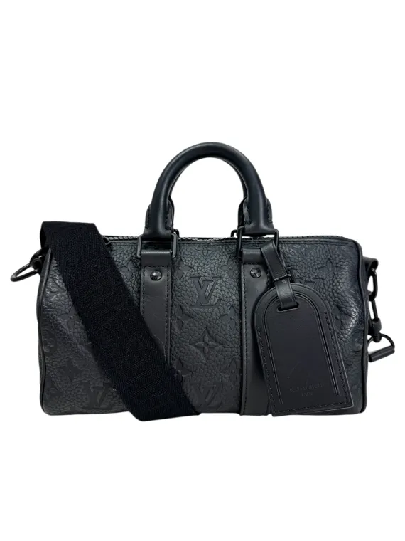 Louis Vuitton, Sac "Keepall bandoulière 25" dépôt vente seconde main luxe maroquinerie vintage Cannes
