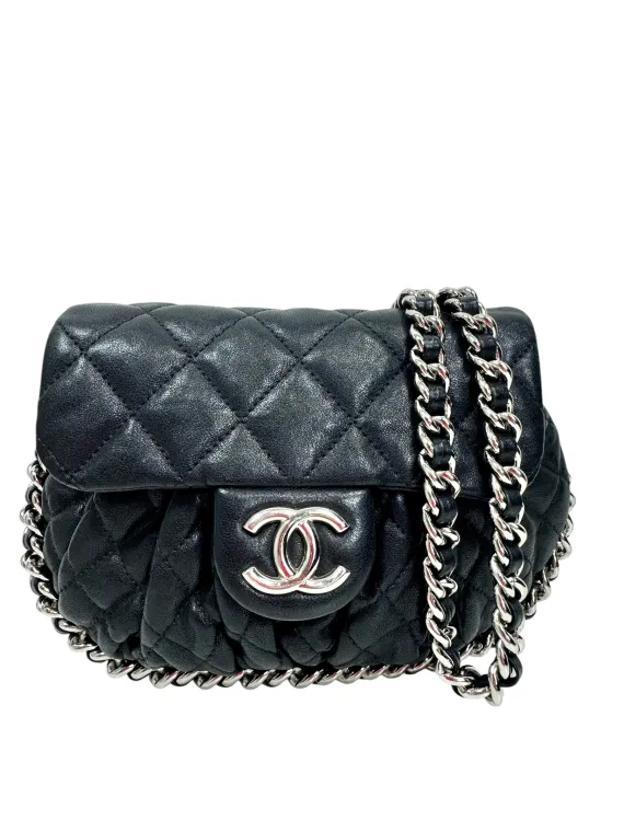 Dépôt vente, seconde main vintage maroquinerie sac Chanel "Chain around" à Nice