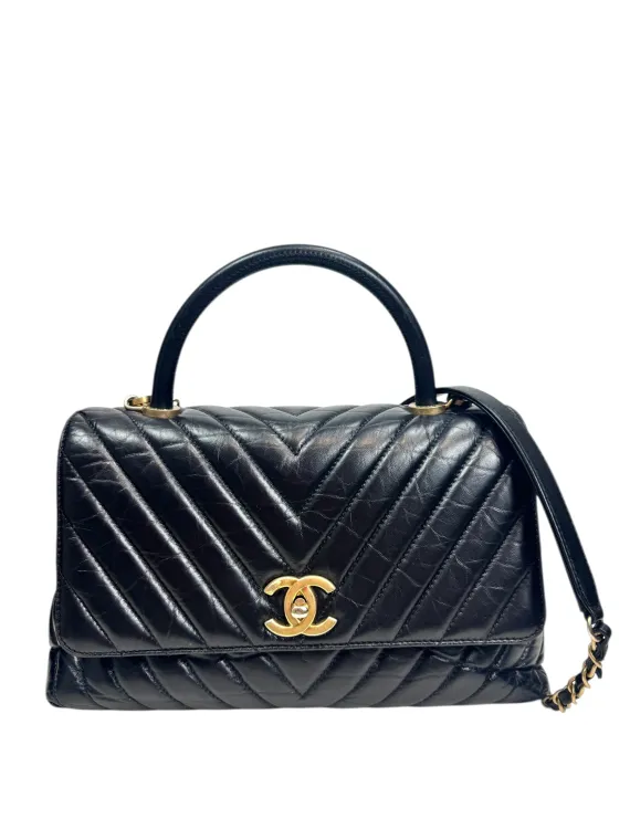 Chanel, Sac "Coco Handle" vintage, depot vente, maroquinerie seconde main boutique proche de Nice