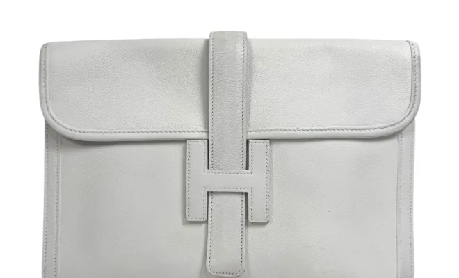 Hermès, pochette "Jige" seconde main maroquinerie de luxe dépôt vente vintage